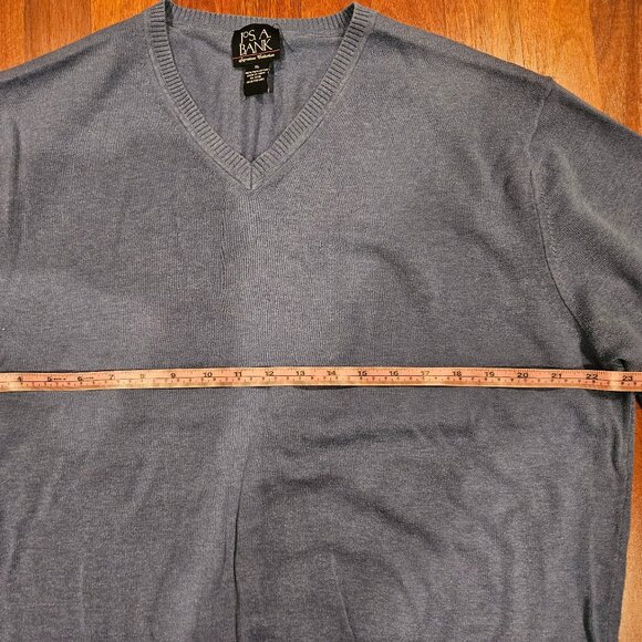 Jos. A Bank V-Neck Sweater – Slate Blue - Picture 2 of 5